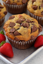 Banana Muffin - Strawberry Chocolate Chip